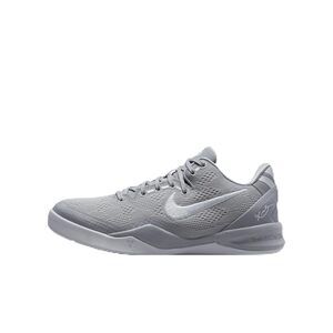 Kobe 8 Big Kids' Basketball Shoes (FN0266-003, Wolf Grey/Wolf Grey/White) Size 7